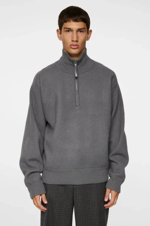 Bon Boiled Wool Quarter Zip