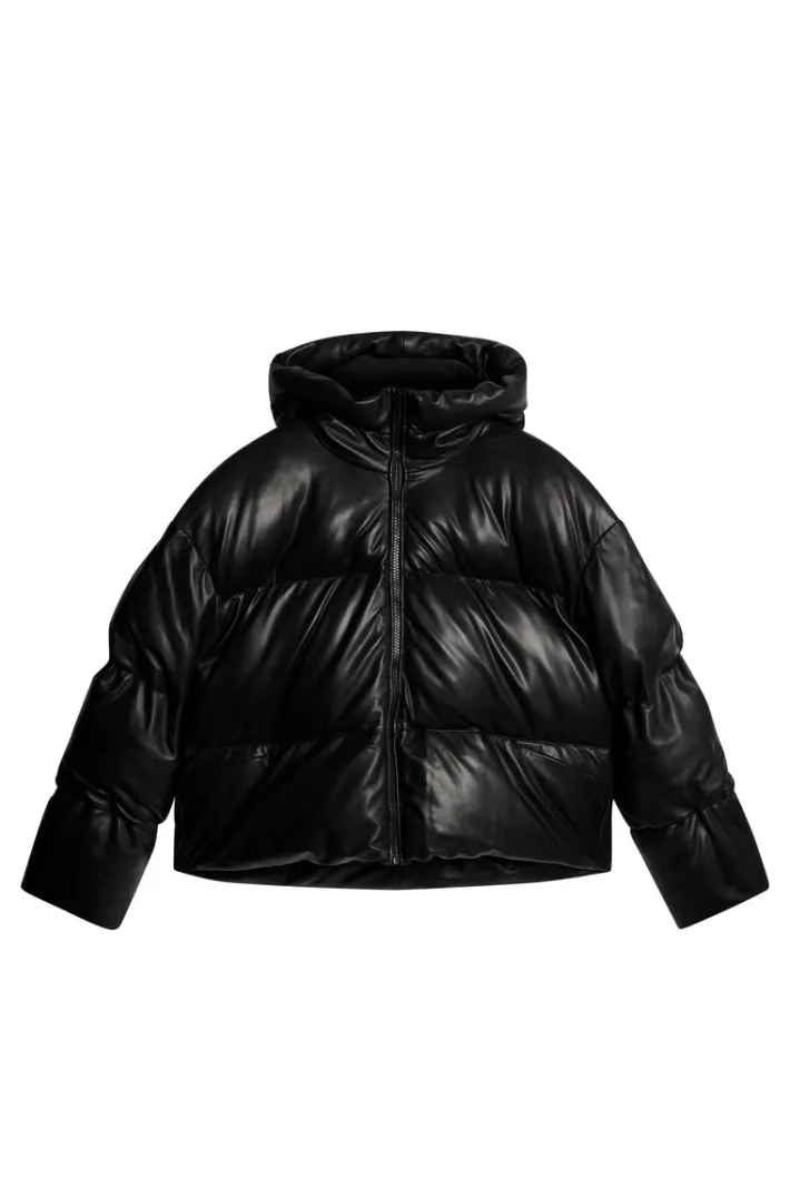 Jolene Leather Padded Jacket