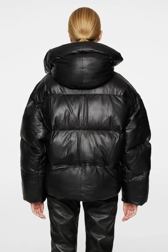 Jolene Leather Padded Jacket