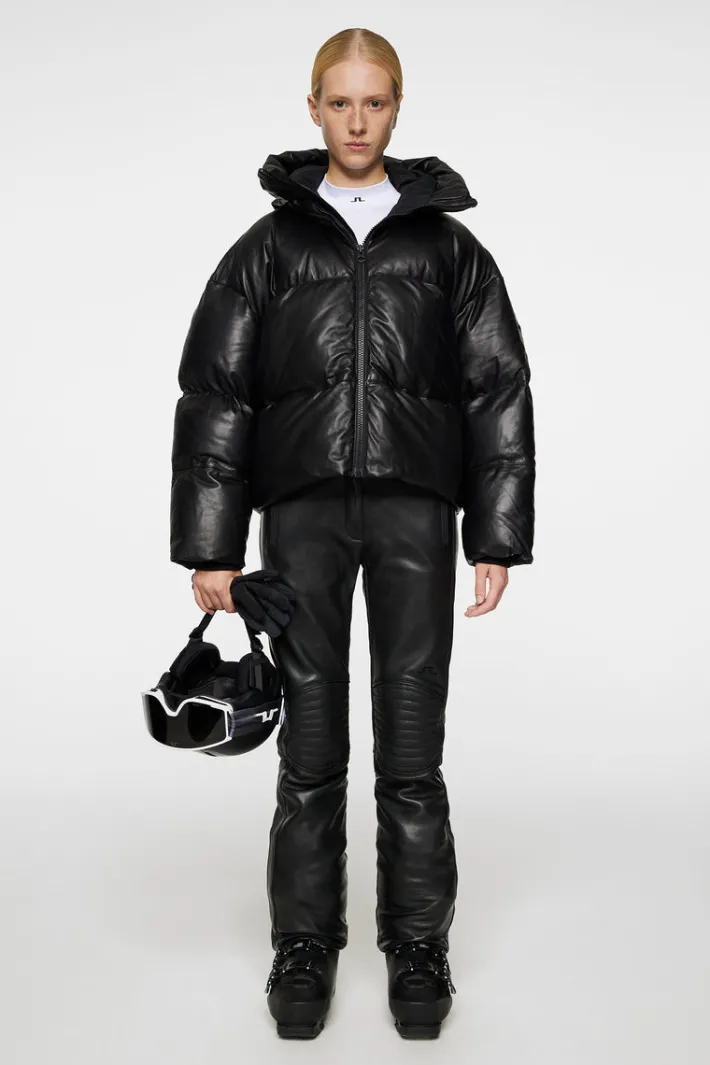 Jolene Leather Padded Jacket