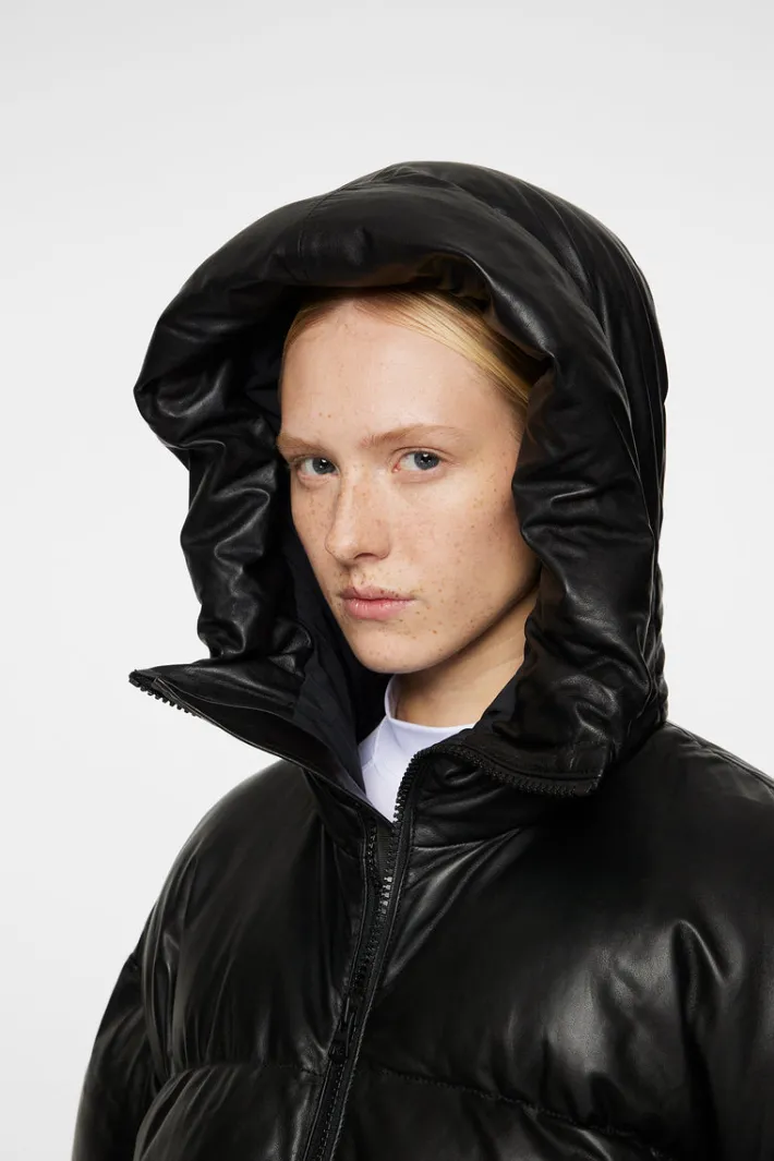 Jolene Leather Padded Jacket